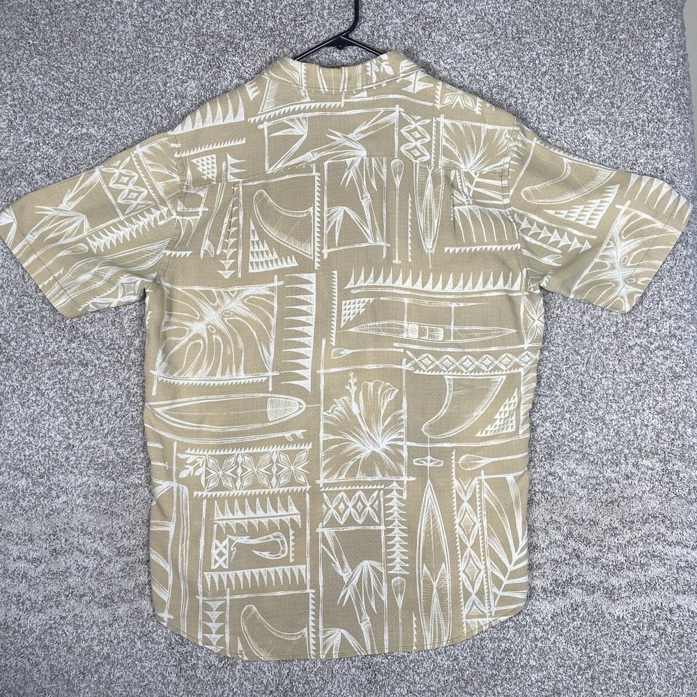 Quiksilver Shirt Mens XL Hawaiian Floral Print Aloha Button Up Short Sleeve - Picture 2 of 5